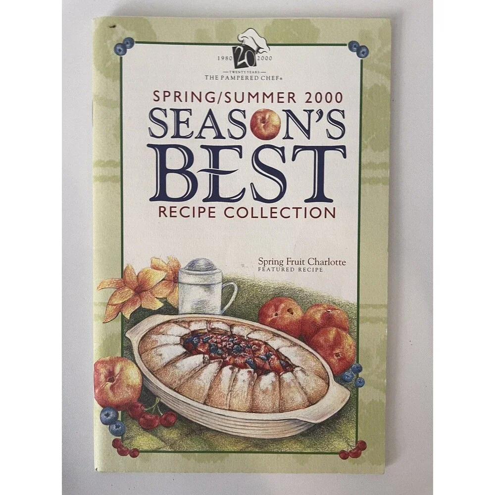 Vintage Lot of 10 Pampered Chef 1994-2001 Light & Simple Recipes Season's Best